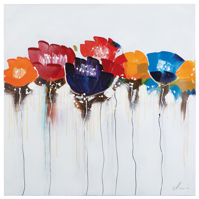 Yosemite Artwork - Jeweled Poppies I in Multi-Color