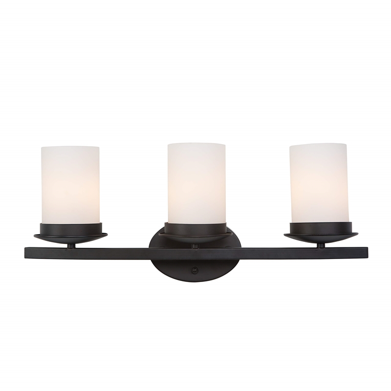 Yosemite Home Decor Columbia Rock 3 Lights Vanity Lights in Oil Rubbed Bronze