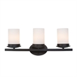 Yosemite Home Decor Columbia Rock 3 Lights Vanity Lights in Oil Rubbed Bronze