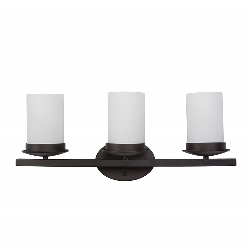 Yosemite Home Decor Columbia Rock 3 Lights Vanity Lights in Oil Rubbed Bronze