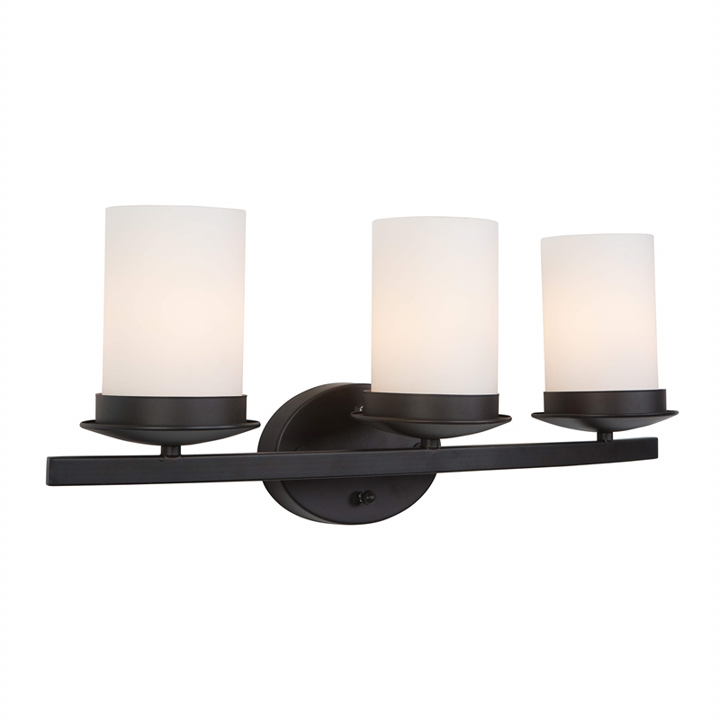 Yosemite Home Decor Columbia Rock 3 Lights Vanity Lights in Oil Rubbed Bronze