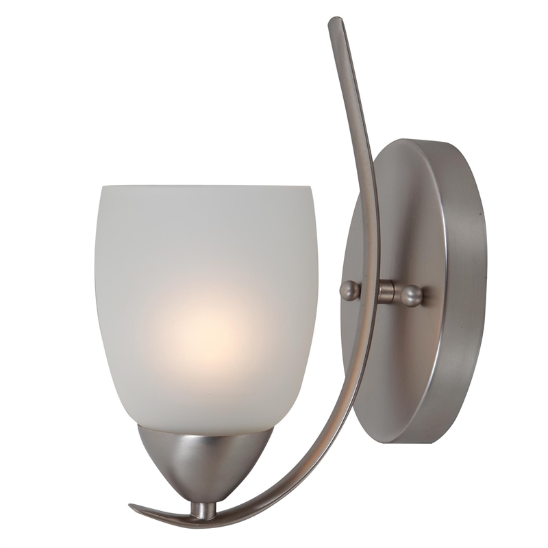 Yosemite Home Decor Mirror Lake 1 Light Wall Sconce in Brush Nickel