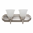 Yosemite Home Decor 2 Lights Vanity Lighting in Satin Nickel