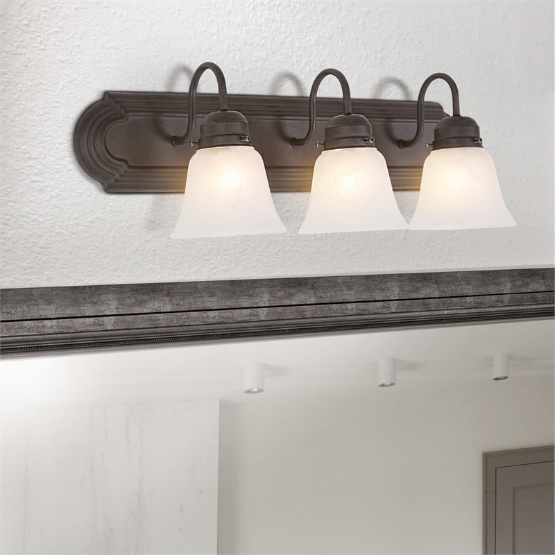 Yosemite Home Decor 3 Lights Vanity Lighting in Dark Brown