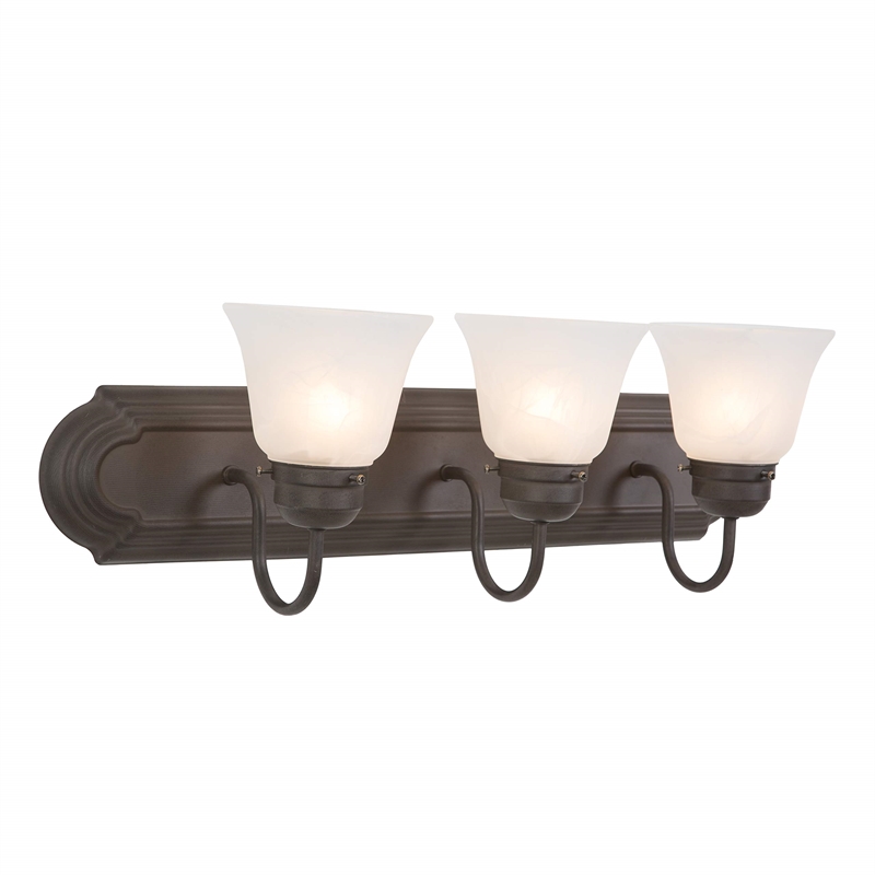 Yosemite Home Decor 3 Lights Vanity Lighting in Dark Brown