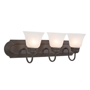 Yosemite Home Decor 3 Lights Vanity Lighting in Dark Brown