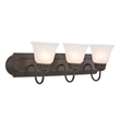 Yosemite Home Decor 3 Lights Vanity Lighting in Dark Brown