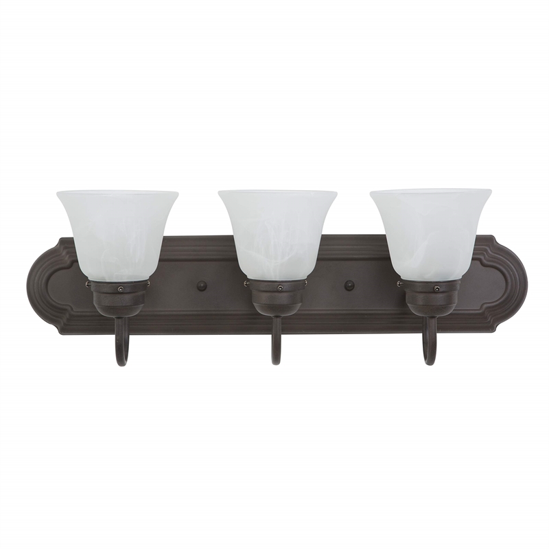 Yosemite Home Decor 3 Lights Vanity Lighting in Dark Brown