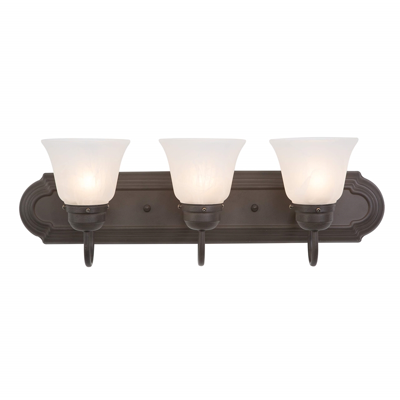Yosemite Home Decor 3 Lights Vanity Lighting in Dark Brown