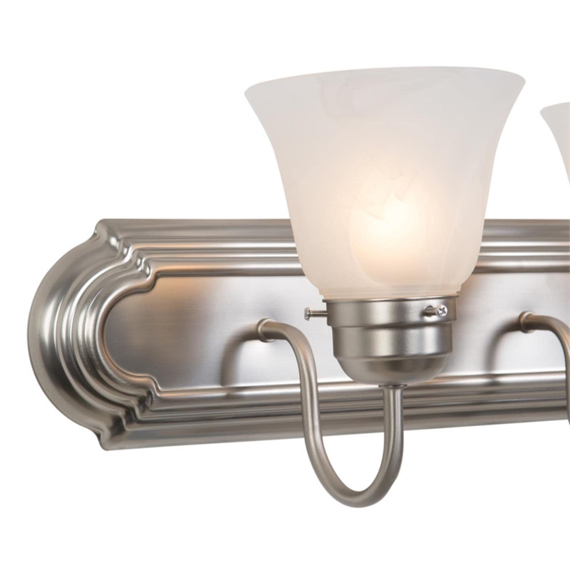 Yosemite Home Decor 3 Lights Vanity Lighting in Satin Nickel