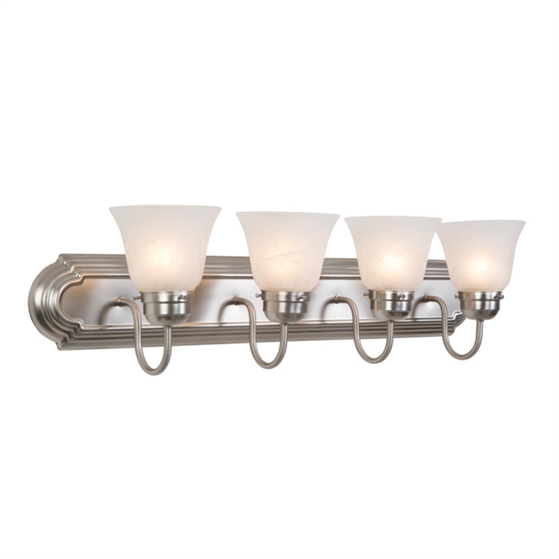 Yosemite Home Decor 4 Lights Vanity Lighting in Satin Nickel