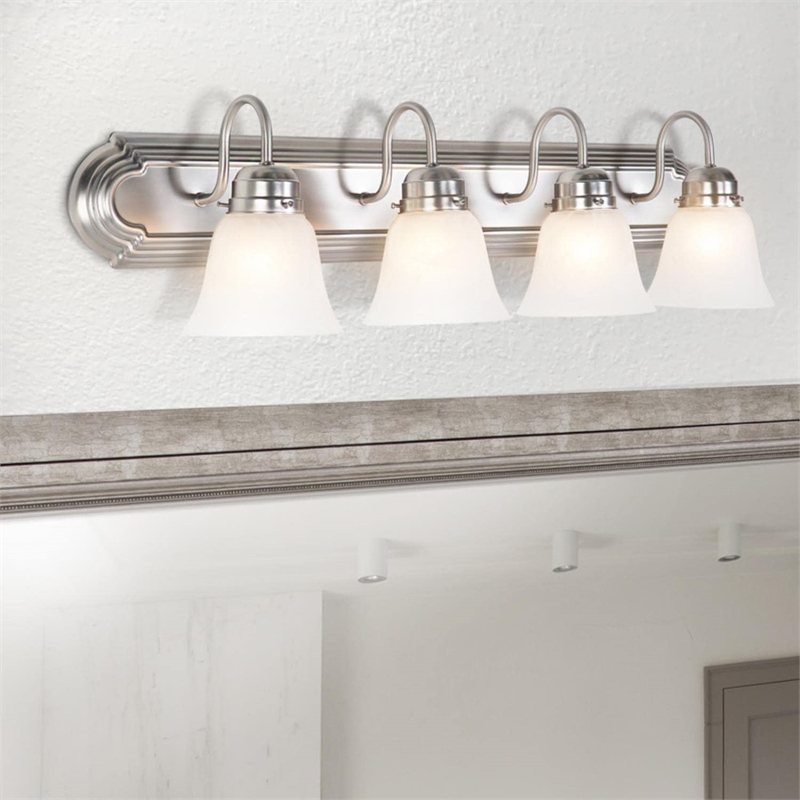 Yosemite Home Decor 4 Lights Vanity Lighting in Satin Nickel