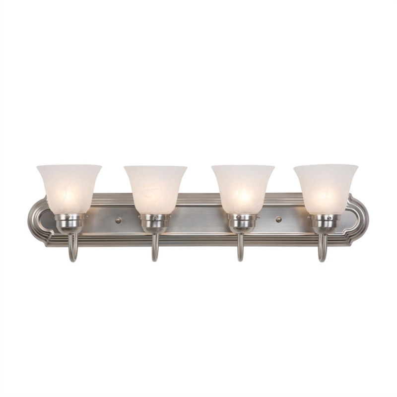 Yosemite Home Decor 4 Lights Vanity Lighting in Satin Nickel