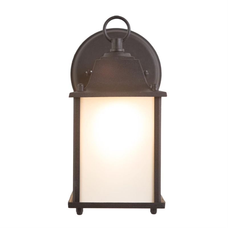 Yosemite Tara 1 Light Exterior Aluminum/Glass Wall Mount Light in Black