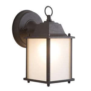 Yosemite Tara 1 Light Exterior Aluminum/Glass Wall Mount Light in Black