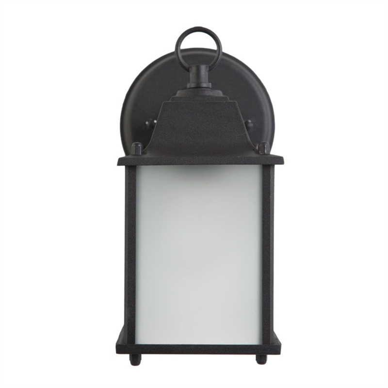 Yosemite Tara 1 Light Exterior Aluminum/Glass Wall Mount Light in Black