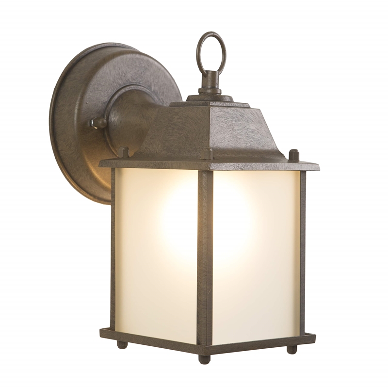Yosemite Tara 1 Light Exterior Aluminum/Glass Wall Mount Light in Brown