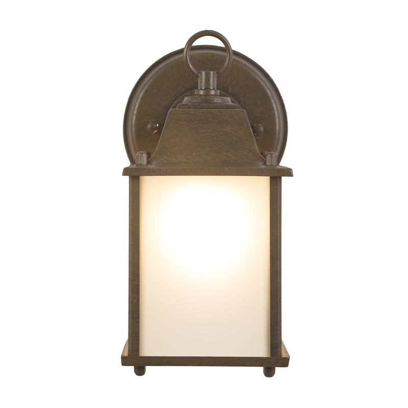 Yosemite Tara 1 Light Exterior Aluminum/Glass Wall Mount Light in Brown