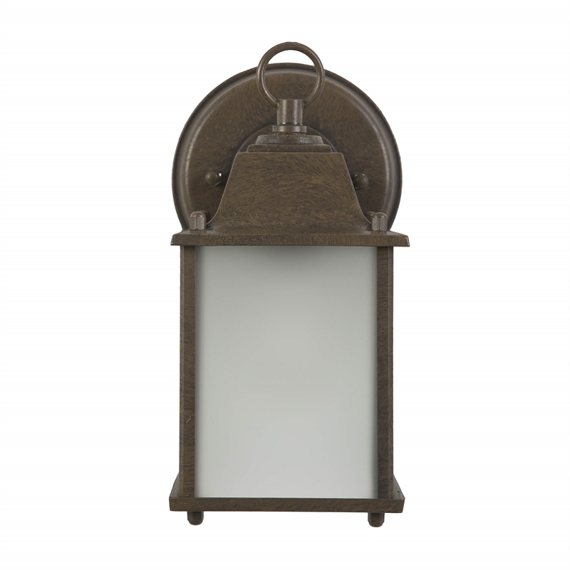 Yosemite Tara 1 Light Exterior Aluminum/Glass Wall Mount Light in Brown