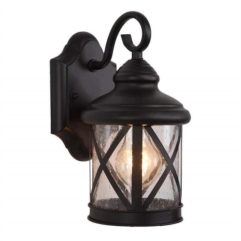 Yosemite Home Decor Mahony Small 1 Light Exterior in Black