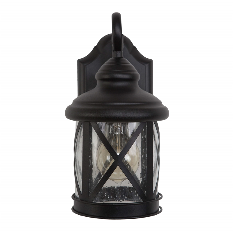 Yosemite Home Decor Mahony Small 1 Light Exterior in Black