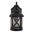 Yosemite Home Decor Mahony Small 1 Light Exterior in Black