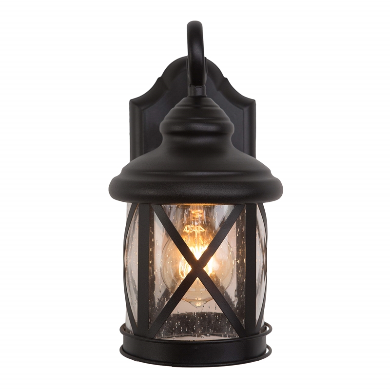 Yosemite Home Decor Mahony Small 1 Light Exterior in Black