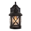 Yosemite Home Decor Mahony Small 1 Light Exterior in Black