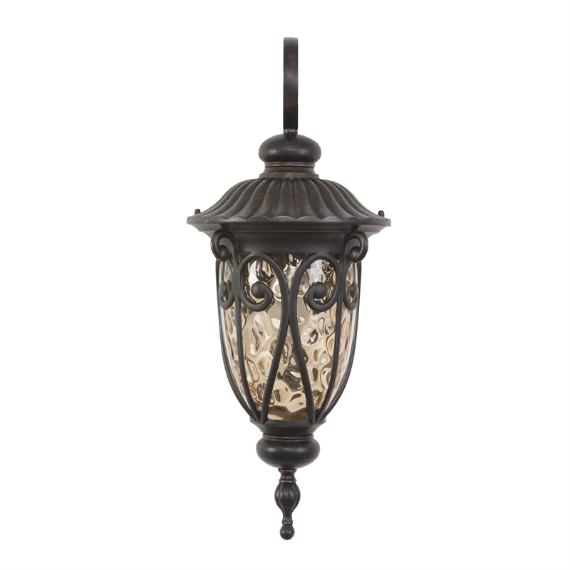 Yosemite Home Decor Viviana 1 Light Aluminum Exterior Light in Oil-Rubbed Bronze
