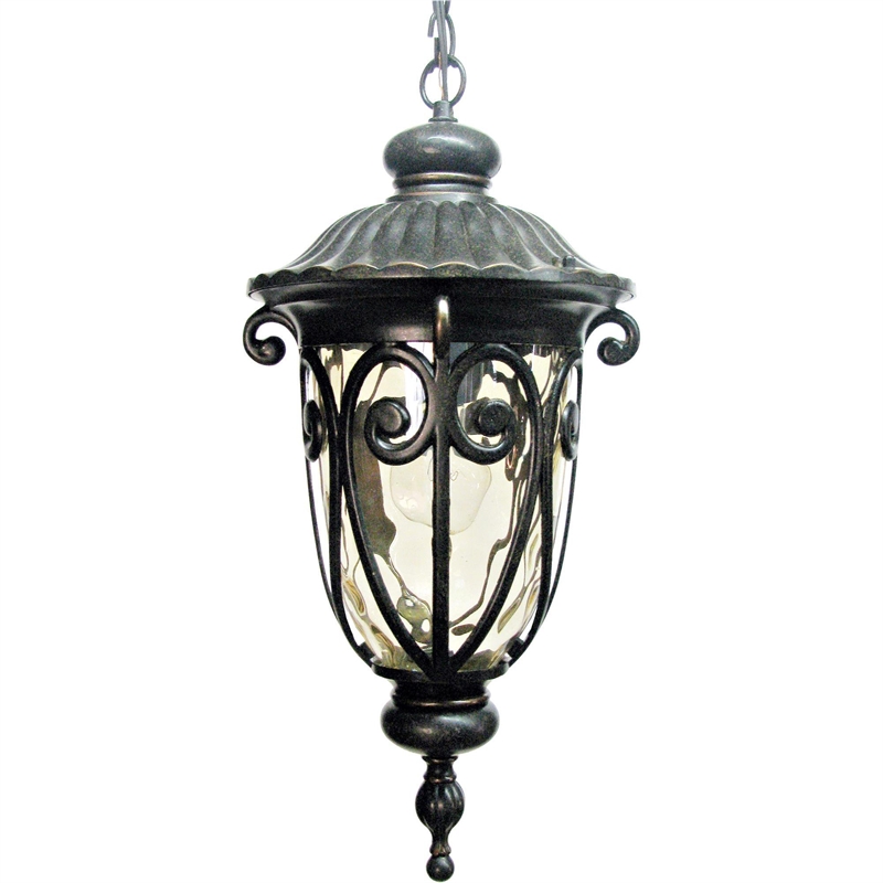 Yosemite Home Decor Viviana 1 Light Exterior Metal Light in Oil-Rubbed Bronze