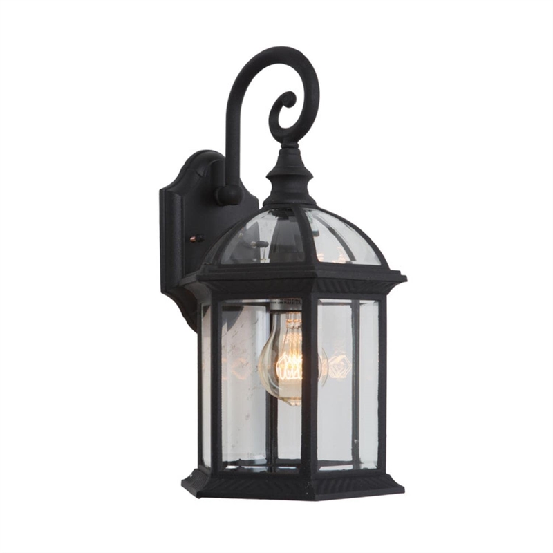 Yosemite Home Decor Anita 1 Light Aluminum Exterior in Black