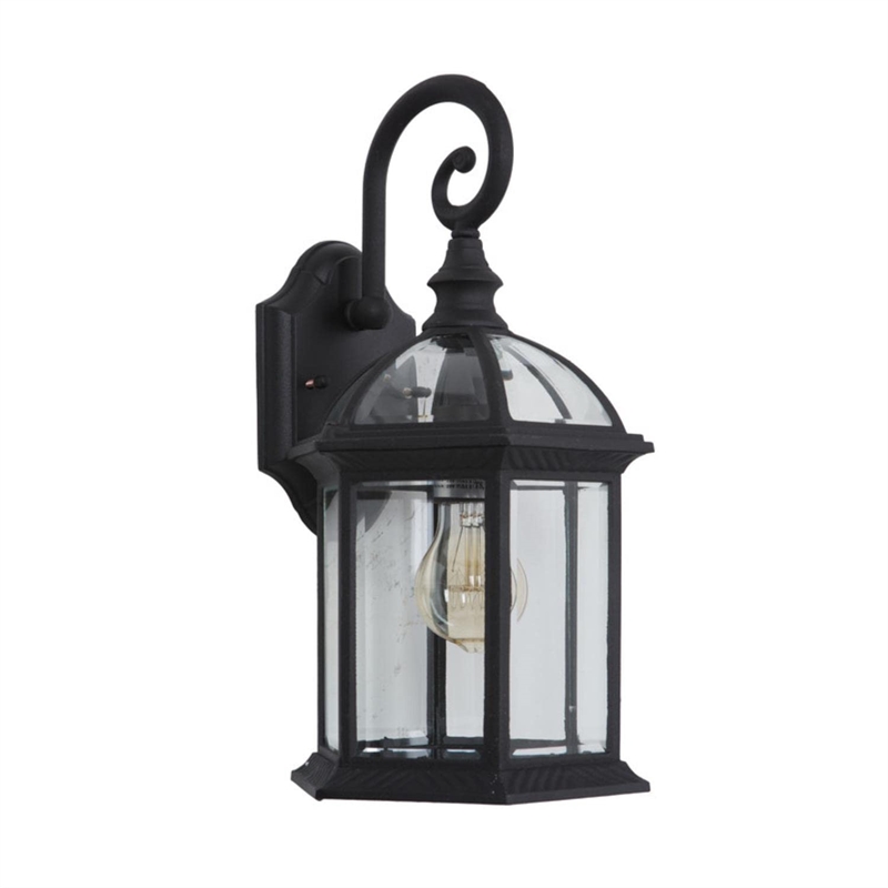 Yosemite Home Decor Anita 1 Light Aluminum Exterior in Black