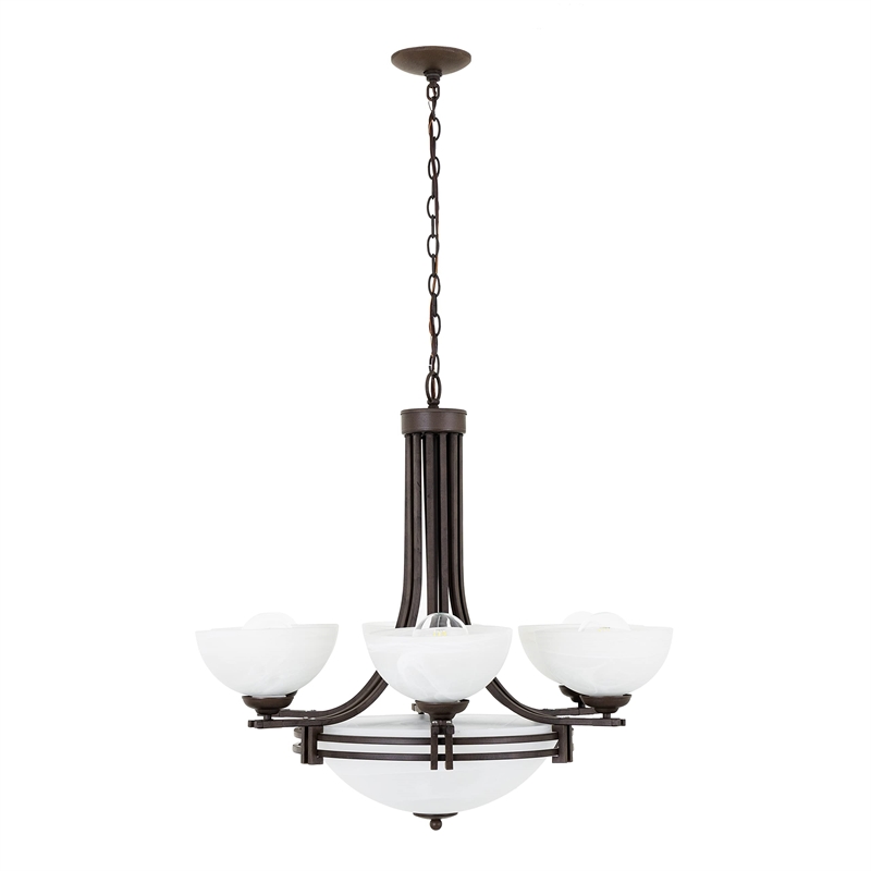 Yosemite Home Decor Sequoia 9 Lights Chandelier in Dark Brown