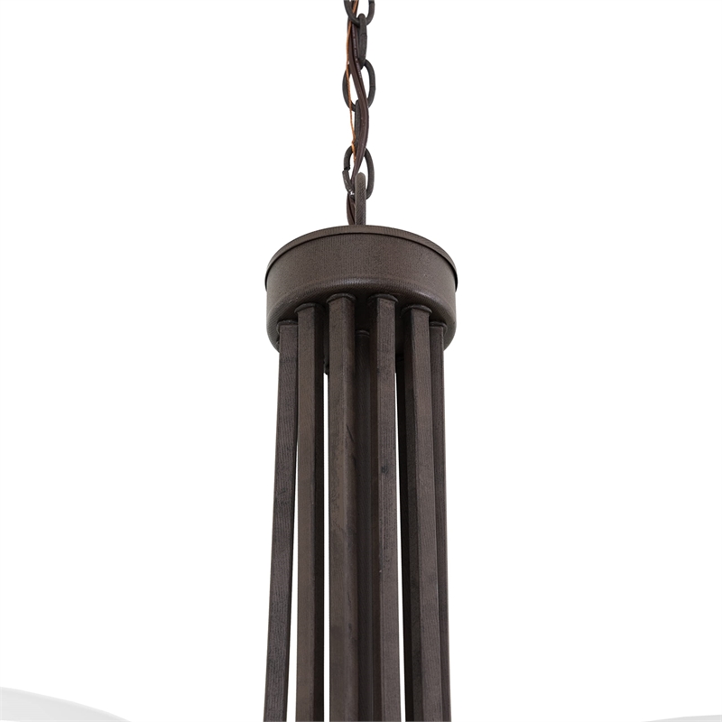Yosemite Home Decor Sequoia 9 Lights Chandelier in Dark Brown