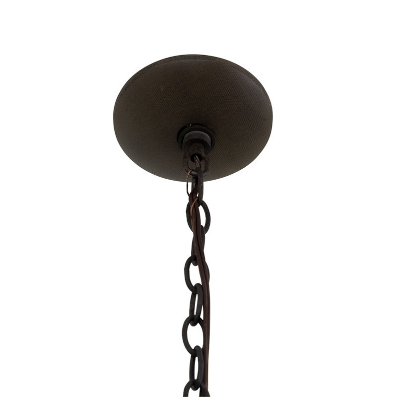 Yosemite Home Decor Sequoia 9 Lights Chandelier in Dark Brown
