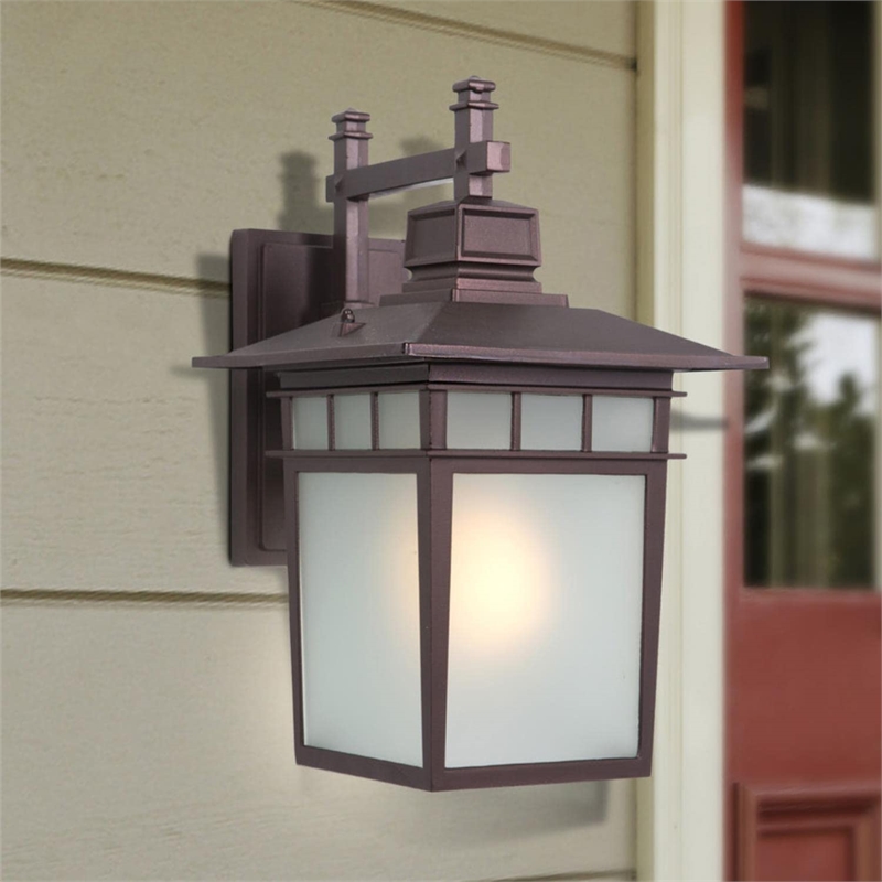 Yosemite Home Decor Dante 1 Light Exterior Lights Wall Mount Oil Rubbed Bronze