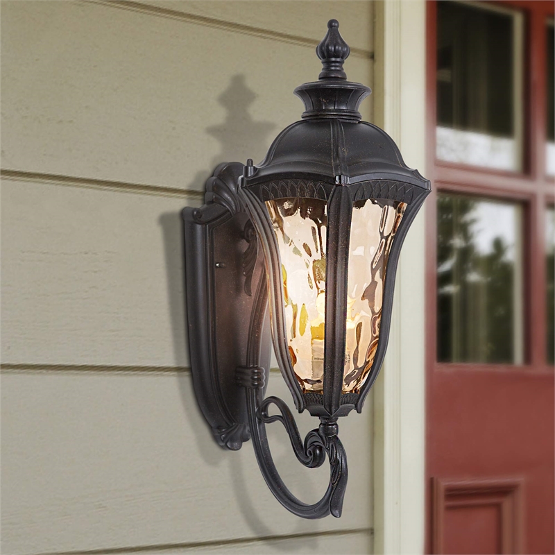 Yosemite Straford 1 Light Exterior Aluminum Wall Mount in Oil Weathered Bronze