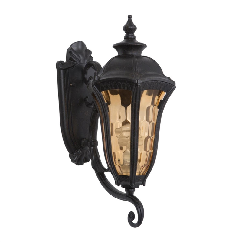 Yosemite Home Decor Straford 1 Light Exterior Lighting in Oil Weathered Bronze