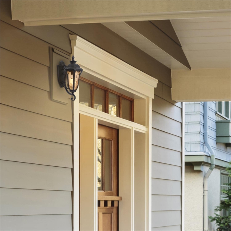 Yosemite Home Decor Straford 1 Light Exterior Lighting in Oil Weathered Bronze