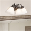 Yosemite Home Decor 3 Lights Vanity Lighting in Dark Brown Frame