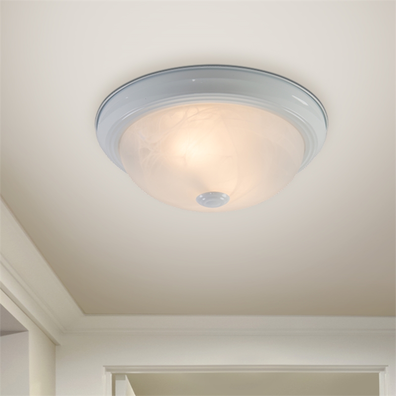 Yosemite Home Decor 2 Lights Flush Mount in White
