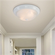 Yosemite Home Decor 2 Lights Flush Mount in White