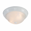 Yosemite Home Decor 2 Lights Flush Mount in White
