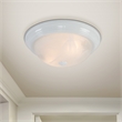 Yosemite Home Decor 2 Lights Flush Mount in White