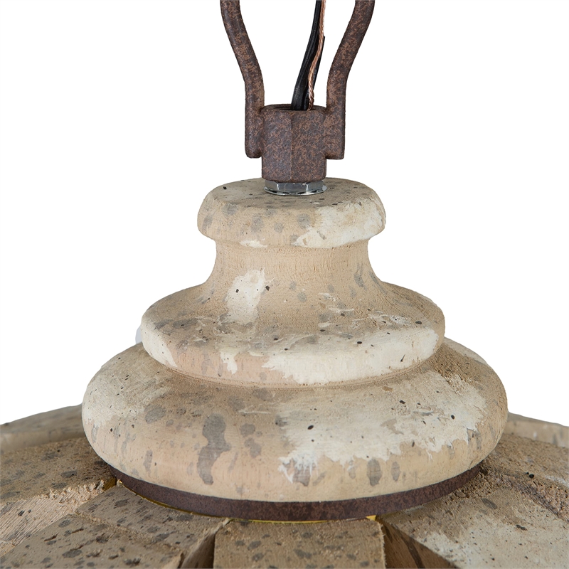Yosemite Home Decor Campion 5 Lights Chandelier in Antique White
