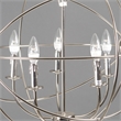 Yosemite Home Decor Shooting Star 5 Lights Mini Chandelier in Nickel Plated