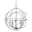 Yosemite Home Decor Shooting Star 5 Lights Mini Chandelier in Nickel Plated
