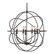 Yosemite Home Decor Shooting Star 7 Lights Mini Chandelier in Rustic