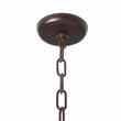 Yosemite Home Decor Shooting Star 7 Lights Mini Chandelier in Rustic