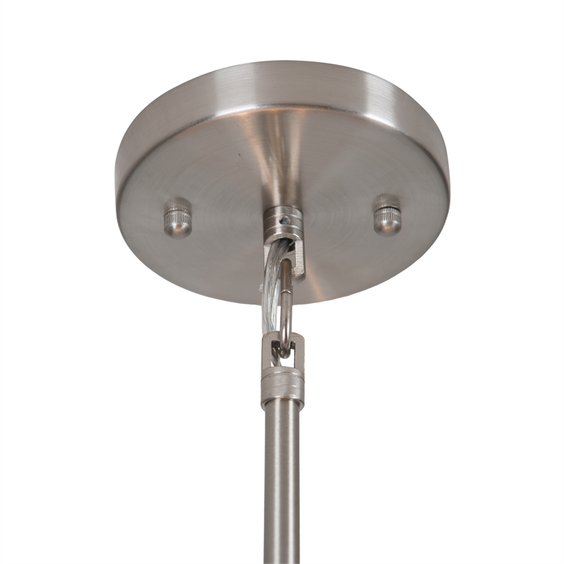 Yosemite Home Decor Lyell Forks 5 Light Pendant in Satin Steel